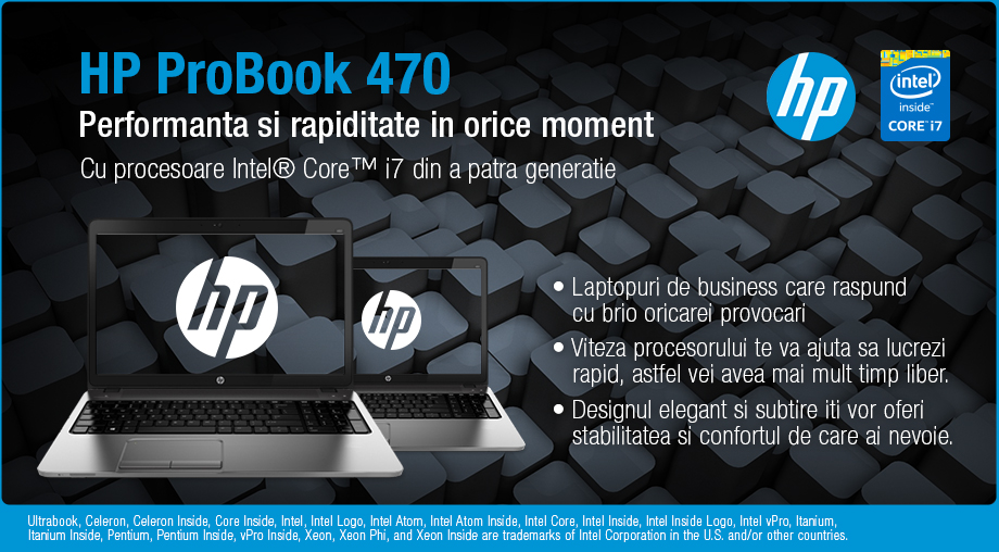 HP ProBook 470 - Performanta si rapiditate in orice moment    - PC Garage
