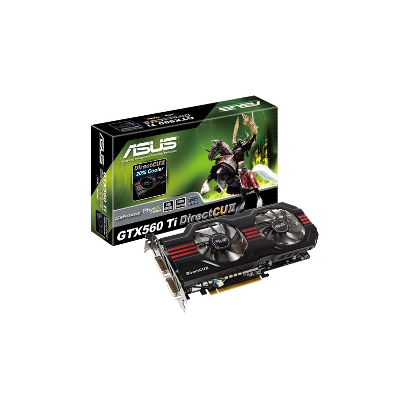 Placa Video ASUS GeForce GTX 560 Ti DirectCU 2GB GDDR5 256 Bit PC Garage