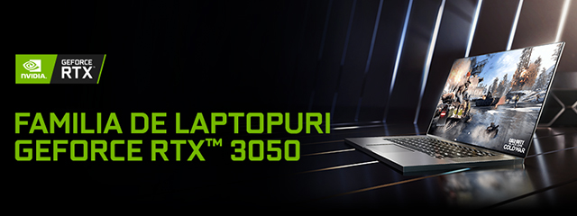 Nou: Laptopuri cu Geforce RTX 3050