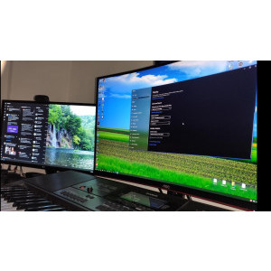 Comparatie la dimensiune cu monitorul LG 24MP59G