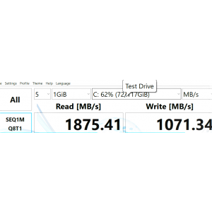 Viteza in disk mark (doar primul tip)