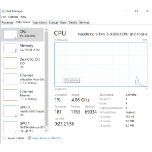 Task manager pe procesor sa se vada durata