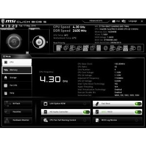 "Easy mode OC" în UEFI