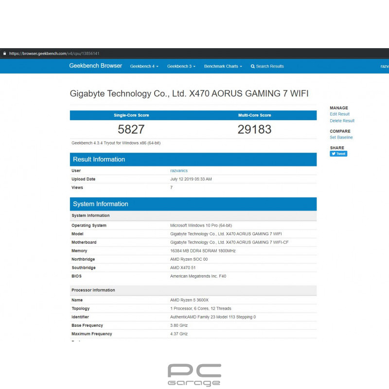 Procesor AMD Ryzen 5 3600X 3.8GHz box - PC Garage