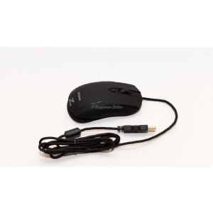 Mouse cu cablu textil, conector USB aurit