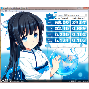 CrystalDiskMark 3.0.3 Shizuku Edition x64 Sample Fisier 500MB
