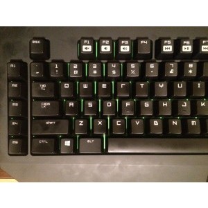 amprente Razer BlackWidow Ultimate dupa cateva minute de utilizare