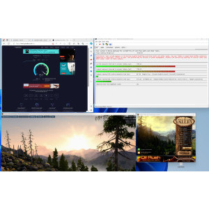 sunetul scartaie, randarea 3d devine sacadata la incarcare mai serioasa a retelei (1 Gb/s), nu am...