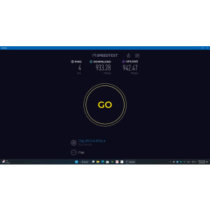 Viteza de test la DIGI după ce am montat-o.