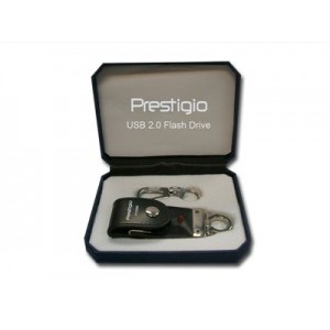Prestigio 2GB Leather Flash Drive Black