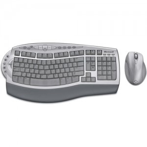 Microsoft Wireless Laser Desktop Silver