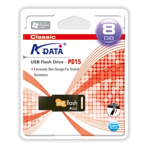 ADATA 8GB Flash Drive PD15 Slim My Flash