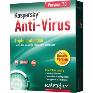 Kaspersky Antivirus 7.0 Box DVD 1 user
