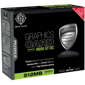 BFG Tech GeForce 8600GT OC ThermoIntelligence 512MB DDR3 128-bit