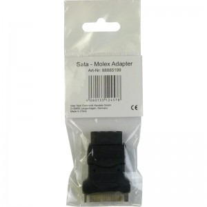 Inter-Tech 1x Molex Female - 1x SATA Male