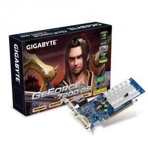 GIGABYTE GeForce 7200GS 256MB DDR2 Onboard 512MB Turbo Cache 64-bit