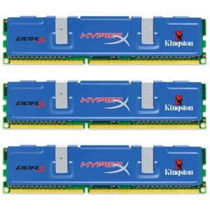 HyperX 3GB DDR3 2000MHz CL9 Triple Channel Kit XMP Tall HS
