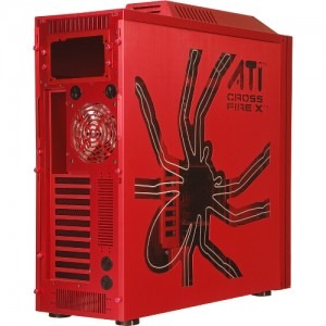 Lian Li PC-80R Armorsuit CrossFireX Edition red