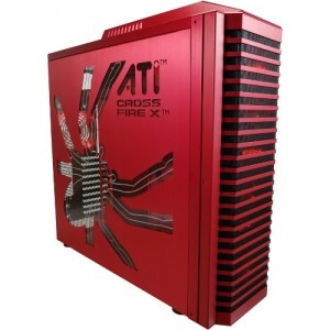 Lian Li PC-80R Armorsuit CrossFireX Edition red