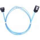 Orico SATA-III Female - SATA-III Female, conector 90 grade, 0.9m, albastru