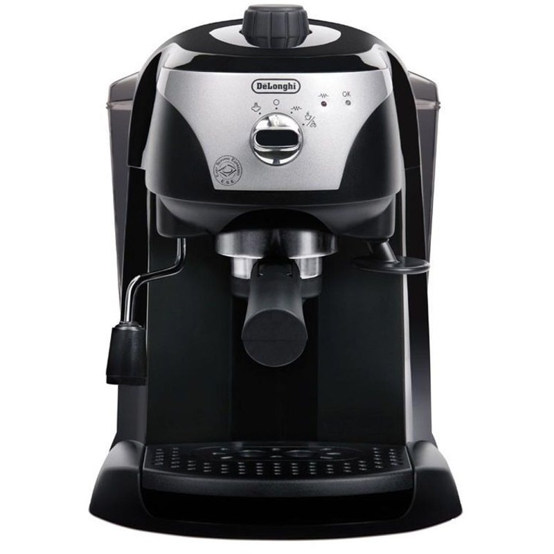 Espressor de cafea DeLonghi EC221.B, 1100W, 15bar, 1L, Negru-argintiu ...