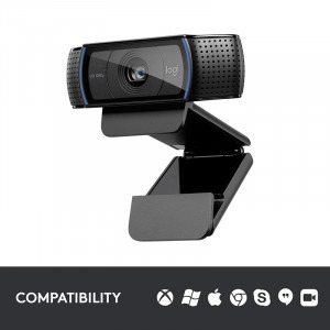Logitech C920S Pro, FHD, USB, Black