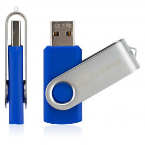 Exceleram P1 32GB USB 2.0 Blue/Silver
