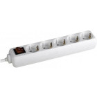 Priza/prelungitor Bachmann Selly 5x Schuko, 1.5m, White