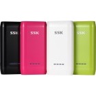 Baterie externa SSK 4.000 mAh, 1x USB, 1A, alb