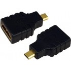 Adaptor Logilink 1x HDMI Female - 1x Micro HDMI Male, v1.4, negru
