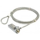 Accesoriu notebook Logilink Cable Lock, lungime 1.5m, argintiu