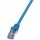 Cablu retea Logilink PrimeLine CAT6a Patch Cable S/FTP 10G 0.5m blue