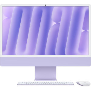All-In-One PC Apple iMac 24 inch 4.5K Retina, Apple M4, 16GB RAM, 512GB SSD, 8 core GPU, macOS Sequoia, INT keyboard, Purple