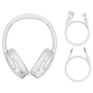Baseus Over-Ear, Encok D02 PRO White