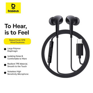 Baseus In-Ear, Encok CZ18 Black