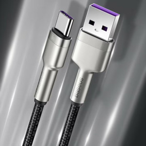 Baseus Cafule, USB Male la USB-C Male, 66W, 1 m, Black