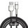 Cablu de date / adaptor Baseus Cafule Metal, USB Male la USB-C Male, 66W, 2 m, Black