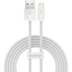 Cablu de date / adaptor Baseus Dynamic Series, USB Male la Lightning Male, 1 m, White