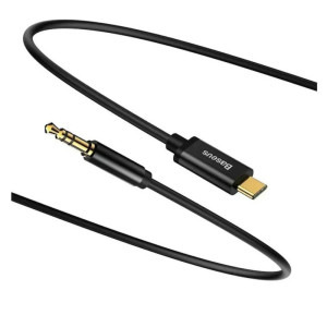 Baseus Yiven, USB-C Male la Jack 3.5 mm Male, 1.2 m, Black