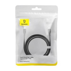 Baseus Pudding, USB-C Male la USB-C Male, 100W, 1.2 m, Black