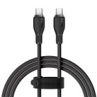 Cablu de date / adaptor Baseus Pudding, USB-C Male la USB-C Male, 100W, 1.2 m, Black