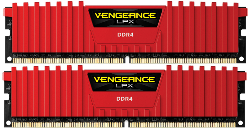 Memorie Corsair Vengeance LPX Red 16GB DDR4 2400MHz CL14 Dual Channel Kit