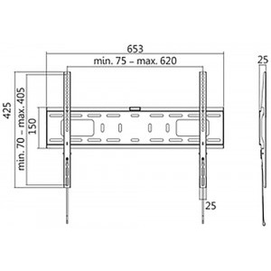 Logilink BP0017, 37 - 70 inch, negru