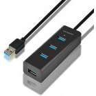 Hub USB AXAGON HUE-S2BL USB 3.0