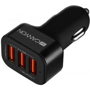Canyon CNE-CCA06B, 3x USB, 3.1A, Black