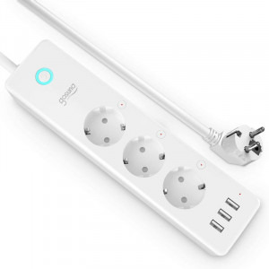 Gosund P1 Prelungitor Smart, 3680W, Control prin aplicatie, 3 Prize, 3 Porturi USB