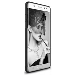 Ringke Protectie pentru spate Slim Black pentru Samsung Galaxy Note 7 + Bonus folie Ringke Invisible Screen Defender
