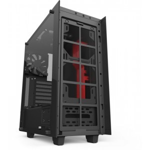 NZXT S340 Elite Matte Black Red
