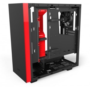 NZXT S340 Elite Matte Black Red