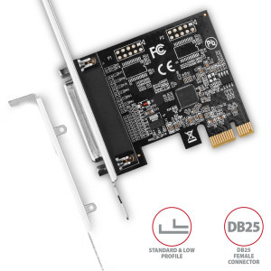 AXAGON PCEA-P1N 1x PCIE-E Male - 1x Paralel Female